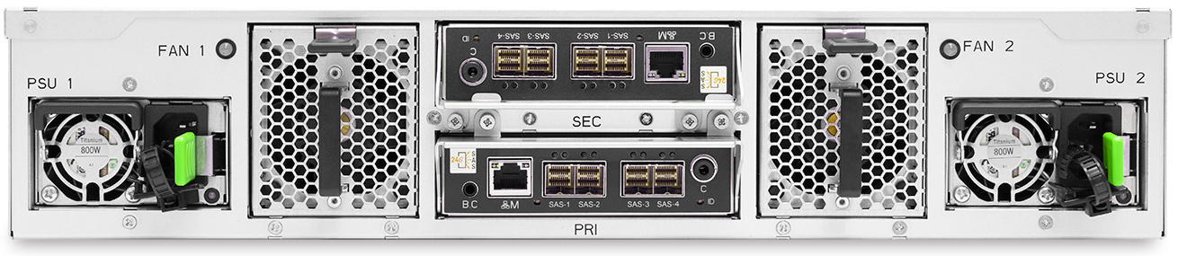 2U storage rear view